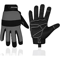 Guanti Da Lavoro In Pelle Bovina - Anti-Spine, Palmo Imbottito | Uomo/Donna - Foto 9