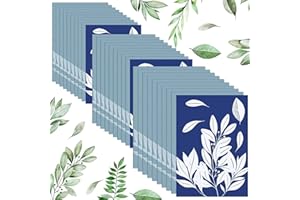 runrayay 60 Fogli di Carta cianotipica per Stampa Solare, A6 Carta Solare da Disegno Sensibilità della Natura Stampa Solare Carta per Bambini Adulti Arte Artigianato Fai(5,8 X 4,1 Pollici)