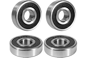 Flewdart 4 st 6303 2RS kullager 17x47x14mm, 6303-2RS 6303RS kolförseglade stålmaskiner och verktyg (6303RS 4 st)