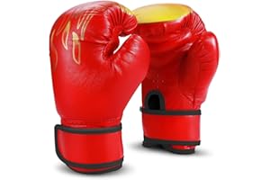 Flexzion Kids Boxing Gloves for 3-8 Ages All-Purpose Training Punching Bag Mitts w/Wrap-Around Support, UFC Sparring Kickboxing Sandbag Sports Fitness Exercise Equipment Boys Children
