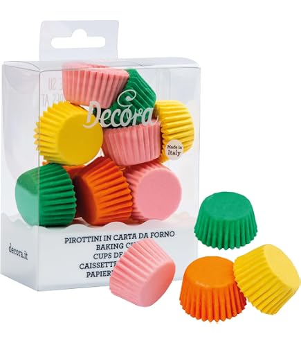 Stampi per cupcake in silicone, 24 pezzi Mini pirottini in