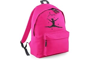 Absolutely Top Girls Personalised Gymnastics Split Jump Backpack