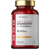Lingonberry Capsules 55,000 mg with Vitamin C 200mg | Cranberry High Strength Vegan Supplement - 180 Capsules - by Horbaach