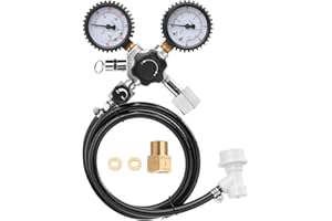 Baugger Détendeur Co2 Beer Keg - Soupape de Décharge de Pression de Sécurité de Détendeur de Sécurité de Régulateur de Fût de Bière de Baril de Bière de 0 À 3 000 Psi