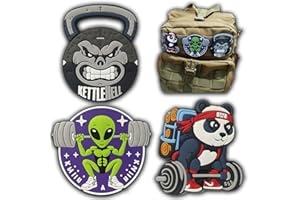 EVERFLY Patch Velcro pour Sac Militaire - Set 3 Patchs - Ecusson PVC Crossfit Cross Training Airsoft - Sticker Sac à Dos - France Biker Gym Box Moto Drapeau Coudre Brodé - Animaux Musculation Scratch
