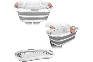Beldray LA072979GRYEU Tvättkorg, 66 x 44 x 24 cm, Grå | Böjd ergonomisk höftbärningsform, hållbar plast, halkfria 2-vägshandt