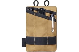 SANSEENIA EDC-Tasche Taschenorganizer, Mini EDC-Werkzeugtasche für Männer, Multifunktionaler Organizer Aufbewahrung EDC Gears/Taktischer Stift/Taschenmesser/Karten/Mobiltelefon/Notizbuch