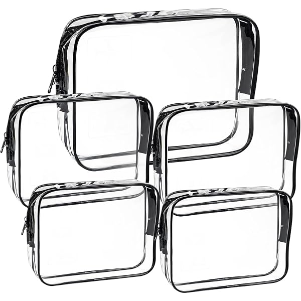 Beauty Case da Viaggio Rigido Trasparente 20×11×5 cm – Pochette Trucchi Anti-Sch schiacciamento per Kit Viaggio Liquidi, Accessori Beauty Donna/Uomo, Trousse da Viaggio Compatta