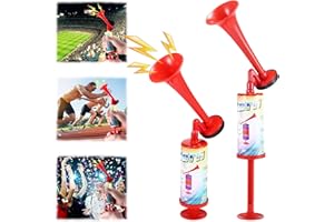 UNISOPH 2 Piezas Bocina Aire Comprimido, Bocina de Aire Manual Fabricante de Ruido Fuerte, Bocina de Bomba de Aire Para Aficionados al Fútbol Adecuada Para Estadios, Fiestas y Eventos Deportivos