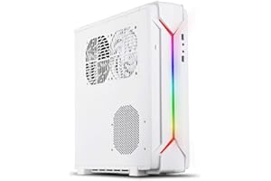 ‎SILVERSTONE TECHNOLOGY SilverStone SST-RVZ03W-ARGB Raven Mini-ITX Gaming-Computer-Gehäuse, ARGB, Weiß