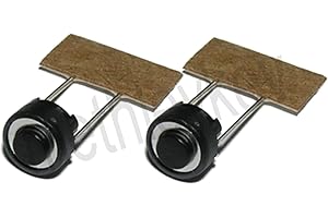 DJSpares - Fits Pioneer: Elektronischer Schalter, Drucktaste, 2 Stück, Normalerweise offen, IP67, 2-Wege, Schraubklemme, 2 Count