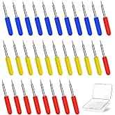 30 Pieces Replacement Blades for Cricut Explore Air/Air2, Cricut Maker and Expression, 30&deg; 45&deg; 60&deg; Fine Cutting Blades for Vi