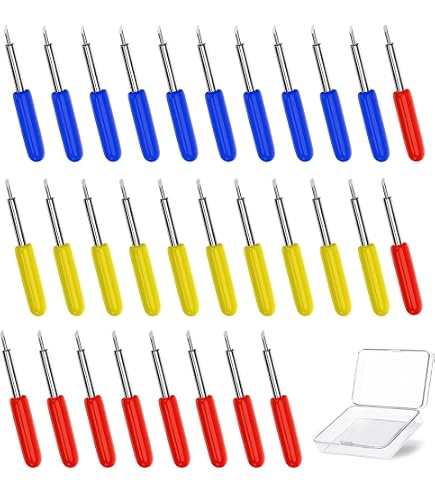 Lame Di Ricambio Per Plotter Da Taglio Cricut, 15 Pezzi Con Angoli 30°, 45° E 60°: Perfette Per Vinile, Carta, Pelle E Tessuto