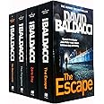 John puller series david baldacci 4 books collection set (zero day,forgotten,escape,no man's land)