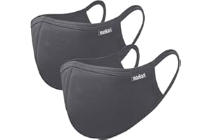 Reusable Face Mask | Face Masks Washable UK | 3 Layer Face Mask | HeiQ Viroblock | Breathable Face Mask | Sporty | Sizes for Men, Women, Teens & Kids | With & without Adjustable Ear loops | By Maskari