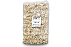 ‎TISE SÜSSWAREN Tise Süsswaren Popcorn süß und knusprig 100 einzelne Tüten (100x8g)