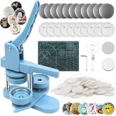 58mm Sheet Metal Machine, Sheet Making Machine with 100 Accessories &amp; Circular Cutter &amp; Cutting Mat, Button Making Machine, S