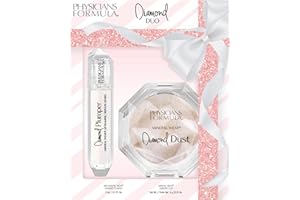Physicians Formula Mineral Wear Diamond Duo Set, Makeup Set con Cipria Trasparente Fissante e Rimpolpante Labbra, Formule Nutrienti con Minerali Illuminanti e Vitamina E per un Makeup Luminoso
