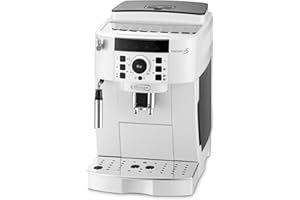 De'Longhi Magnifica S ECAM21.117.W, Macchina Caffè Automatica, Montalatte Manuale Regolabile, dal Chicco alla Tazzina, 2 Ricette Caffè, Controllo Temperatura, 2 Espressi Contemporaneamente, Bianco