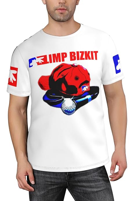 Herren Bizkit Rap Rock Band Limp T-Shirt Kurzarm-T- Produktbild-Vorschau 11