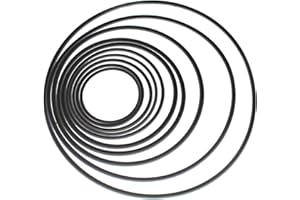 HATTBA Ersatzriemen für Tonband-Recorder, 1/1,5 mm Durchmesser, verschleißfest, runde Riemen, gemischte Größe 80–130 mm, 10 Stück/Packung