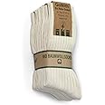 GoWith Natural Pure Cotton Socks for men and women, 5 pairs pack, soft top, seamless toe, hypoallergenic, undyed and prewashed, organic UK size 3-5, 6-8, 8.5-9.5 and 10-11