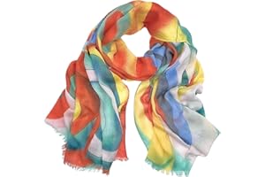 collezione alessandro Kolorowy szal Enjoy w wyrazistych kolorach, kolorowy 180 cm x 90 cm