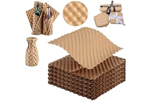 GVPOELR Carta a bolle d'aria,Confezione da 100 carta da imballaggio, materiale da imballaggio a nido d'ape 30x30 cm, imballaggio in carta a bolle, per pacchi, rotolo di imballaggio