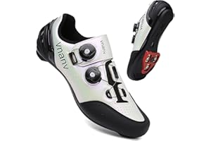 VNANV Fahrradschuhe für Herren Damen Rennrad MTB Schuhe Kompatibel mit Look SPD SPD-SL Delta Cleats, Kompatibel mit Peloton Fahrradschuhe Unisex Fahrradschuhe drinnen/draussen