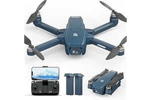 FAKJANK Moteur Brushless Drone Caméra 1080P HD Drone, 90° Ajustable Camera électriquement, Vitesse Max 40km/h, avec Positionnement par Flux Optique, FPV Quadcopter pour Adultes et Débutants, 2Batteries