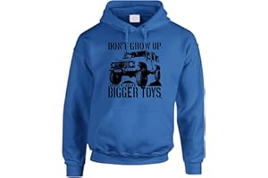 BANG TIDY CLOTHING 4x4 Hoodie - Buy Bigger Toys 4WD Off Road Vehicle Hoodies - 4 Wheel Drive Clothing Gift for Men - LR Series