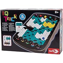 Noris IQ Ball-Move Gioco Di Logica Compatto - 60 Compiti 6 Livelli + Carte Vuote - Dai 6 Anni
