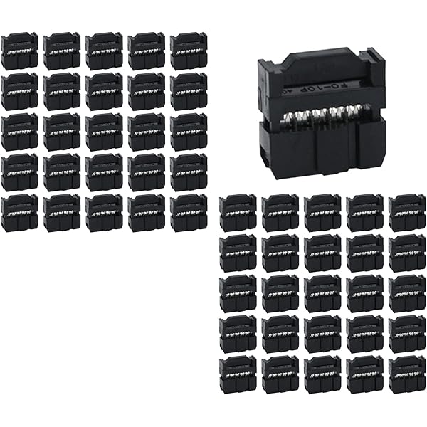 Sourcing Map Câble Nappe 2.54 Mm Pas 34 Broches-F/F Connecteur IDC Câble Ruban Plat 148 Cm