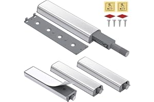 Push Open Door Latch Jiayi 4 Pcs Imán Empuje Puerta Pestillo Cajón Abrir Pestillo Armario magnético abridor de liberación táctil abierto pestillo para cocina armario puerta de prensa a cabo el cierre