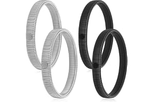 SZZHIYONG 4 Stk ärmband, sträckbara metalliska skjortärmsfästen, anti-slip armband för vuxna, elastiska skjortärmsband (Silver