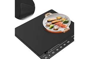 LNOPEVER 61.5 * 53cm Protector Vitroceramica Induccion, Cocina Protector Vitroceramica Alfombrilla De Silicona Resistente Al Calor Placa De Inducción Multifuncional