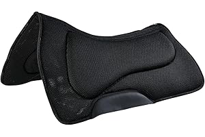 Acavallo Western Pad 3D Spacer+Memory Sattelpad, Größe:OneSize, Farbe:schwarz