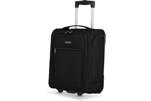 Travelite Handgepäck Koffer leicht, mit Liquids Bag, 2 Rollen, Cabin Underseater, Weichgepäck Trolley klein, 43cm, 28 Liter