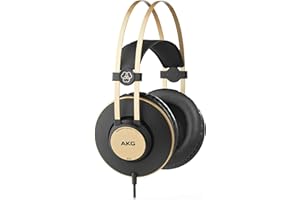Akg K92 Słuchawki Studyjne, Czarno/Złote, 3 m