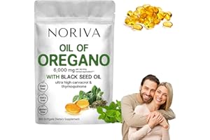 NOTSTREE Noriva Oil of Oregano, Cápsulas Blandas De Aceite De Orégano Noriva, Noriva Oregano 6000 Milligrams, Noriva Oregano Oil Black Seed, Oregano Oil Capsules Organic (1)