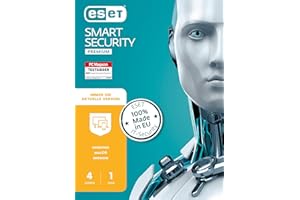 ESET Smart Security Premium 2023 | 4 Geräte | 1 Jahr | Windows (11 und 10), MacOS und Android | Aktivierungscode per Email