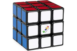 RUBIK'S Rubik’s Cube, The Original 3x3 Colour-Matching Puzzle Classic Problem-Solving Challenging Brain Teaser Fidget Toy, for Adults and Kids Ages 8 and up