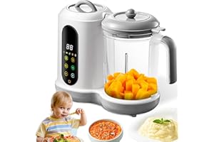 VEXNOOK Multifunctional Baby Food Processor and Steamer – Preset Modes for Easy Cooking, Touch Screen Operation, BPA-Free, Tailored for Homemade Baby Food