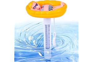FORMIZON Schwimmende Pool Thermometer, Bruchfest Wasserthermometer, Wasser Temperatur Thermometer, Polar Pool Thermometer, Badethermometer, Teich Wasserthermometer für Schwimmbade, Spas (E)