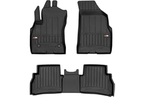 M MOTOS Tappetini in gomma per auto adatto per Fiat Doblo II 2010-2020 Migliorate il vostro comfort di viaggio con il tappetino antiscivolo per auto 3D.- Tappetini per auto per tutte le stagioni, prot