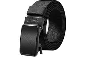 LionVII Ceinture élastique à cliquet avec boucle automatique, ceinture de travail pour homme pour tour de taille de 75 à 125 cm