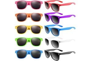 Bouiexye Neon-Sonnenbrillen-Partyzubehör für Geburtstagsfeier Sommer Strand Pool Partyzubehör