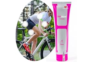 TOP SHIELD Race Crema sottosella antisfregamento Professionale for Women - pomata Anti irritazione e antifrizione per Cosce e Glutei - Ciclismo, Corsa, Palestra e Sport estremi (> 2 Ore)