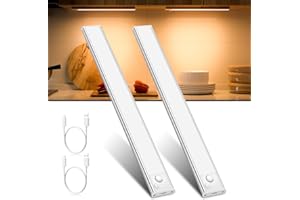 JEKEMORYE Under Cupboard Kitchen Lights LED - Warm White 30CM 2 Pack