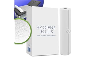 Lage 6 Lenzuolini Medici in 100% Pura Cellulosa, per Lettino Estetista, Massaggio, Spa, Made in Italy, Assorbente, Ipoallergenico, Rotolo Monouso 60 cm x 50 metri, Rolls, Imbustati Singolarmente